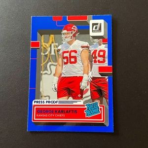 George Karlaftis:Kansas City Chiefs, Defensive End 2022 Rated Rookie/Press Proof
